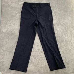 Brooks Brothers Pants Mens 34 Black Madison BrooksCool Wool Pleated Dress Cuffed